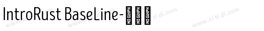 IntroRust BaseLine字体转换